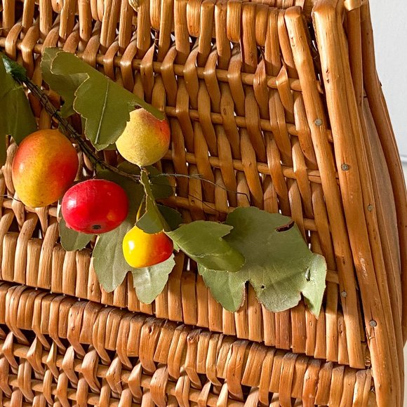 Vintage Wicker top handle bag - Picture 3 of 11